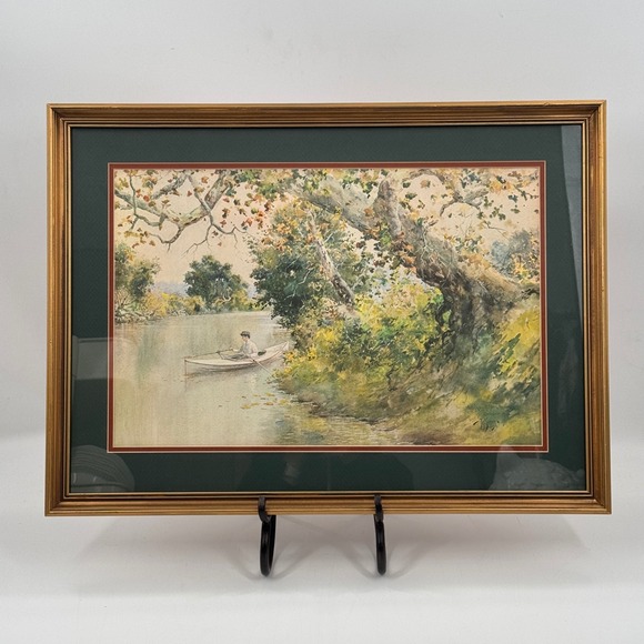 Paul Sawyier Other - Paul Sawyier Mayme on the Elkhorn Framed Collector Print Kentucky River Scene